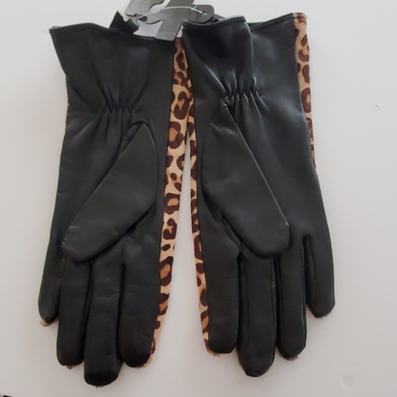 Dillards Accessories Leopard Calf Hair Leather Gloves Poshmark